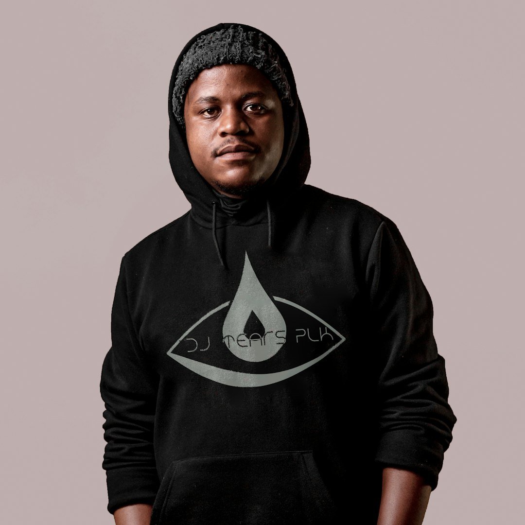 Black hoodie ready for a custom DTF print