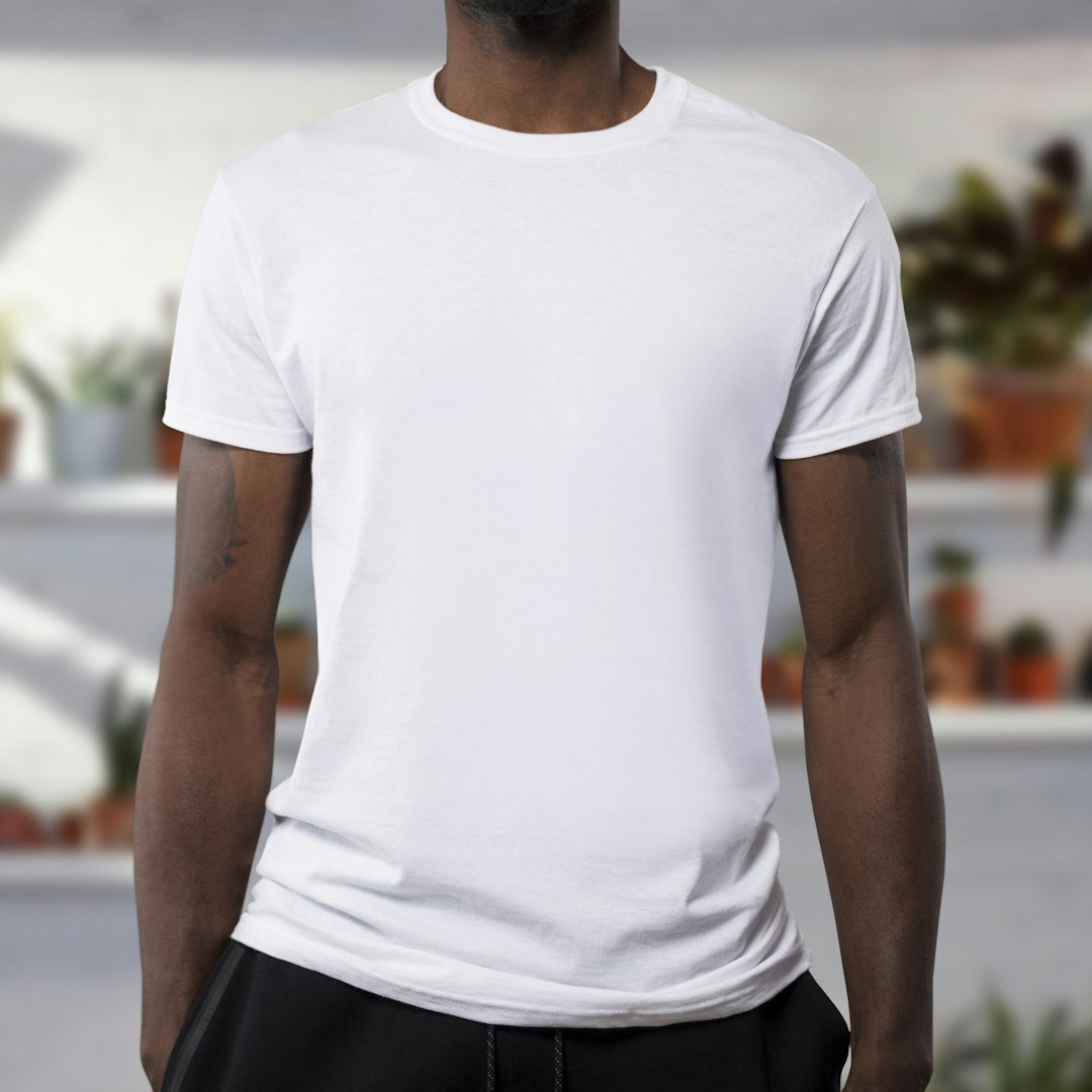 Blank black T-shirt ready for custom printing