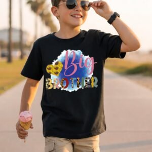 Big Brother Blue Watercolour Splash T-Shirt