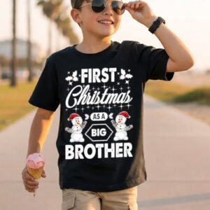 First Christmas as a Big Brother Snowmen T-Shirt