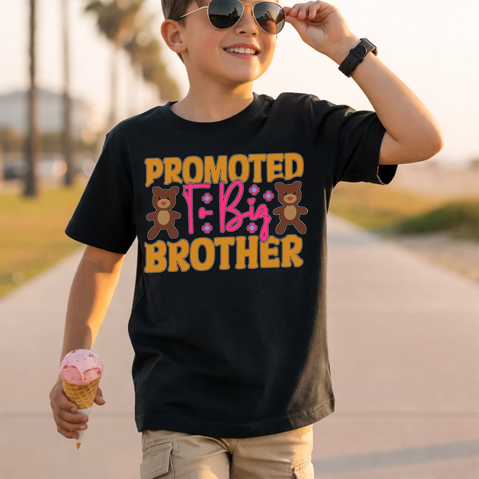 Promoted to Big Brother Two Teddy Bears T-Shirt