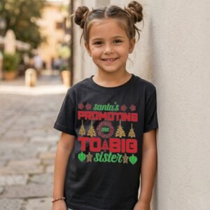 Design on a black kids T-shirt