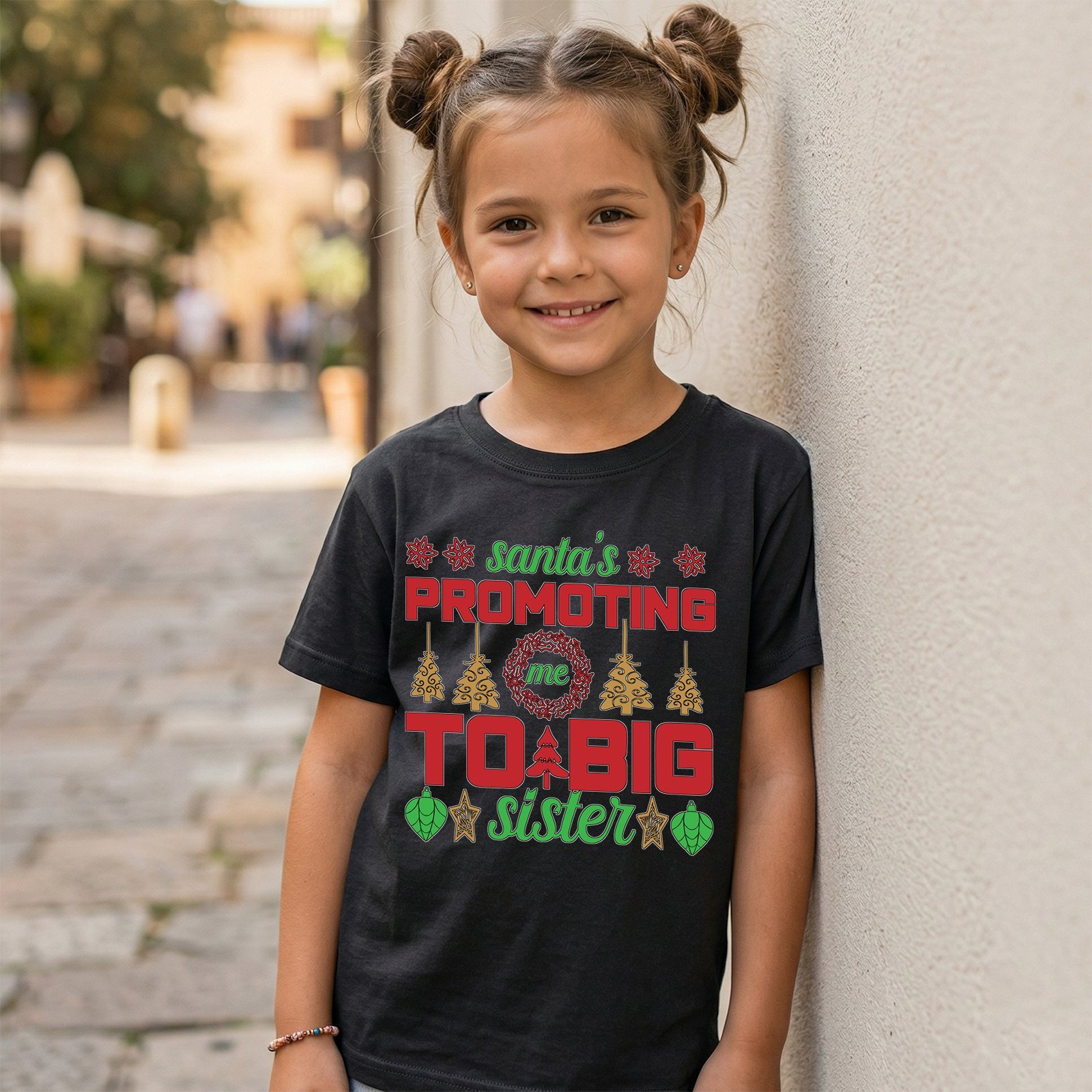 Design on a black kids T-shirt