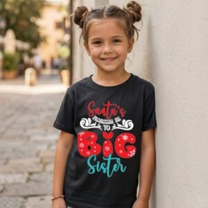 Design on a black kids T-shirt