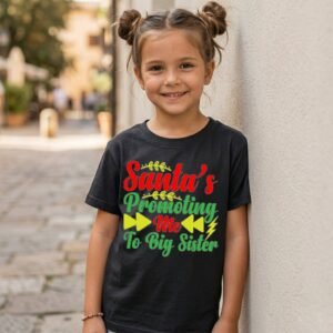 Design on a black kids T-shirt