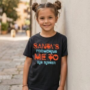 Design on a black kids T-shirt