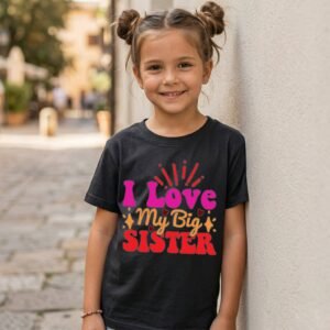 Design on a black kids T-shirt