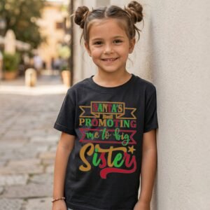 Design on a black kids T-shirt