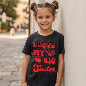 Design on a black kids T-shirt