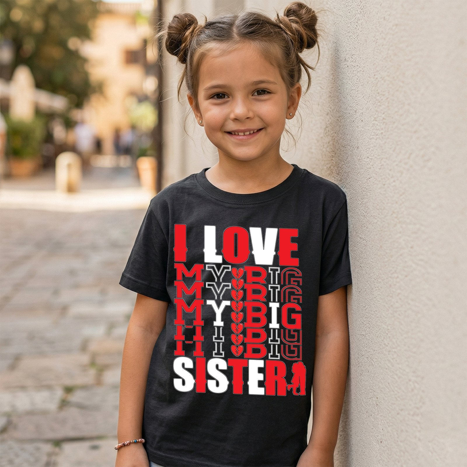 Design on a black kids T-shirt
