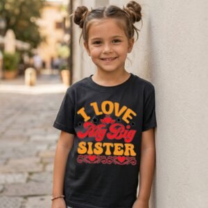 Design on a black kids T-shirt