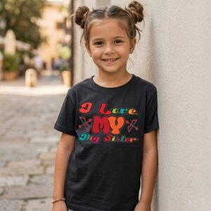 Design on a black kids T-shirt