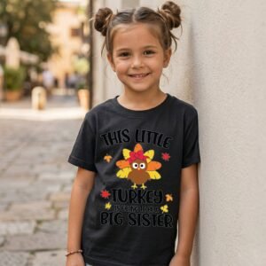 Design on a black kids T-shirt
