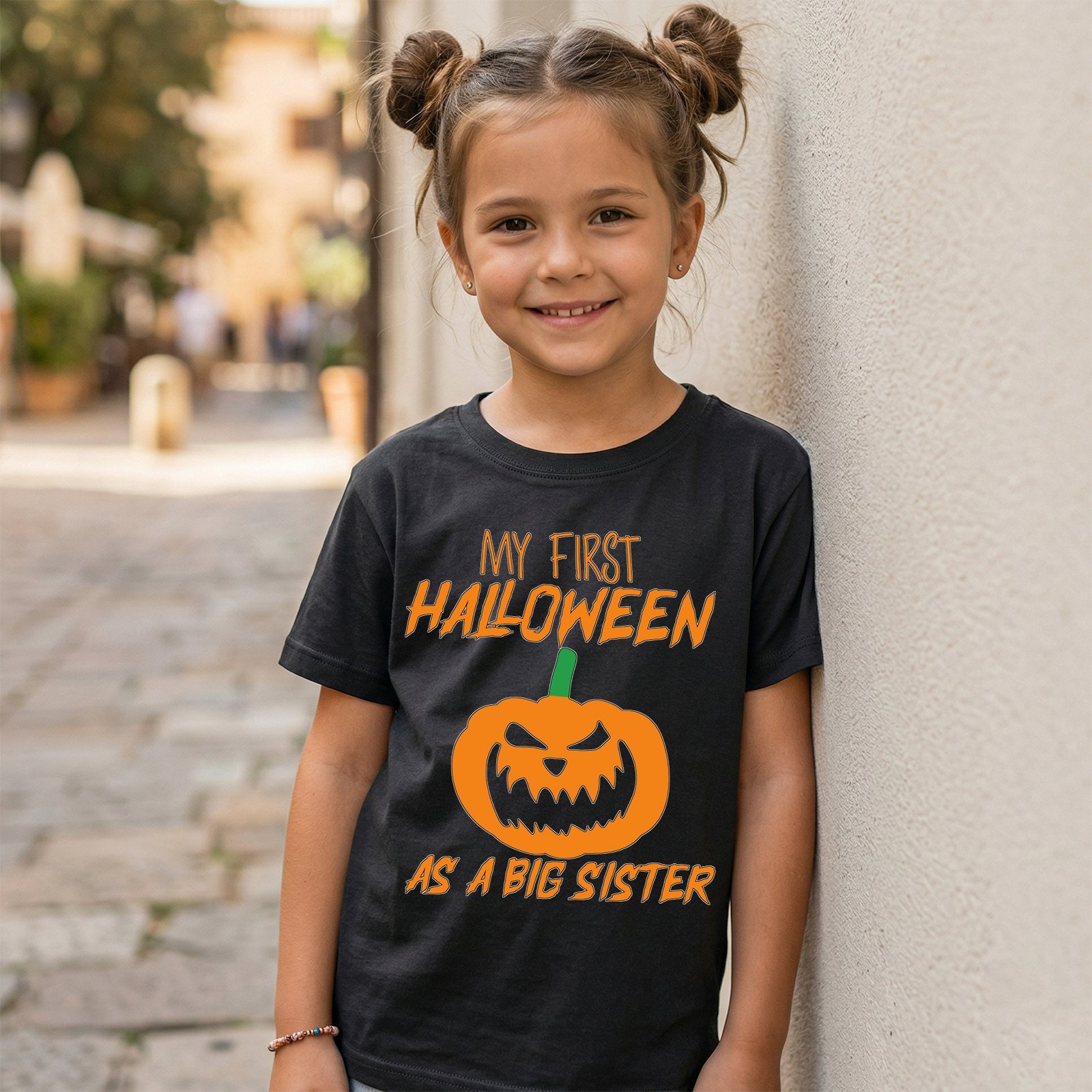 Design on a black kids T-shirt
