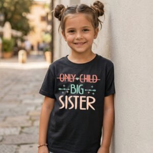Design on a black kids T-shirt