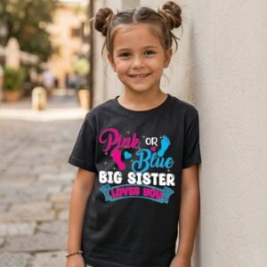 Design on a black kids T-shirt