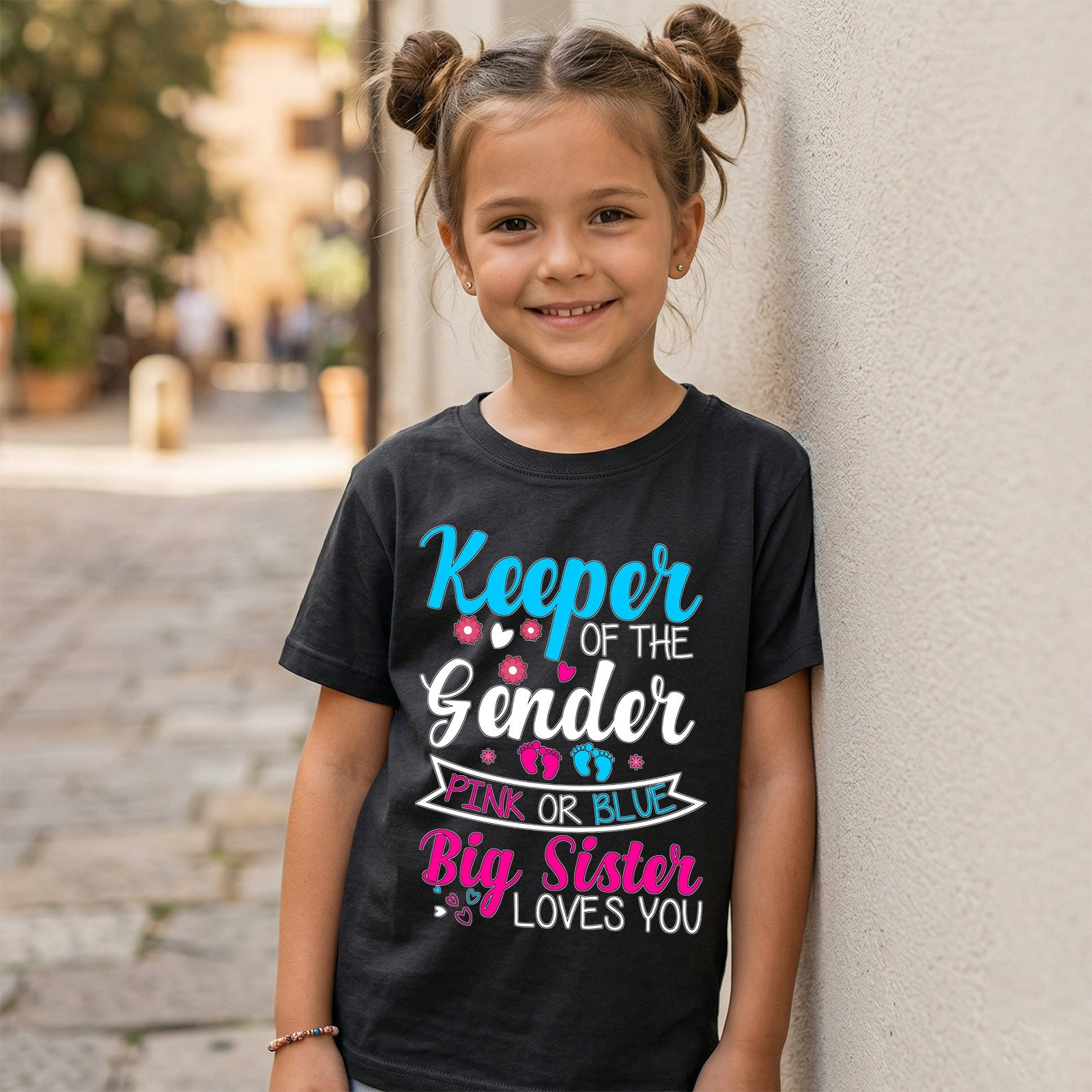 Design on a black kids T-shirt