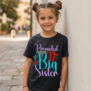 Design on a black kids T-shirt
