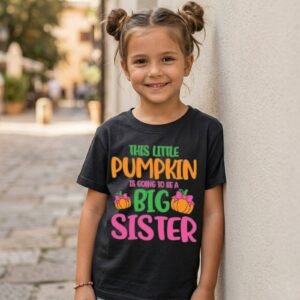 Design on a black kids T-shirt