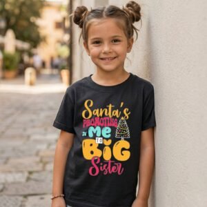 Design on a black kids T-shirt