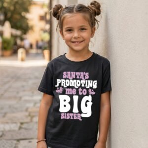 Design on a black kids T-shirt