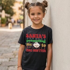 Design on a black kids T-shirt