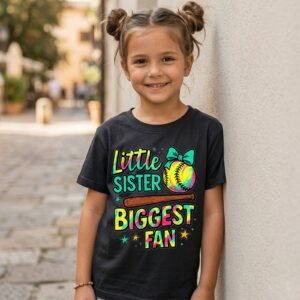 Design on a black kids T-shirt