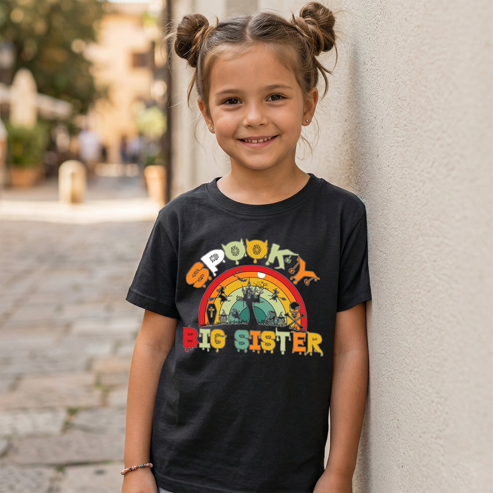 Design on a black kids T-shirt