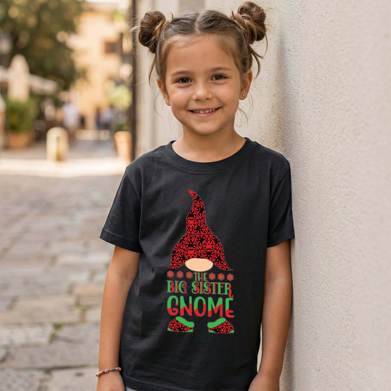 Design on a black kids T-shirt