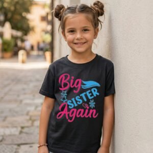 Design on a black kids T-shirt