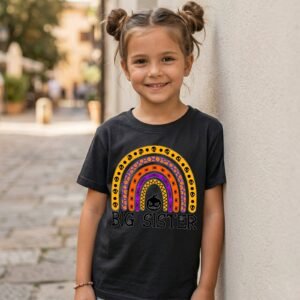 Design on a black kids T-shirt