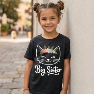 Design on a black kids T-shirt