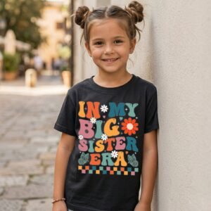 Design on a black kids T-shirt
