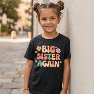 Design on a black kids T-shirt