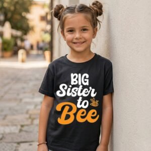Design on a black kids T-shirt