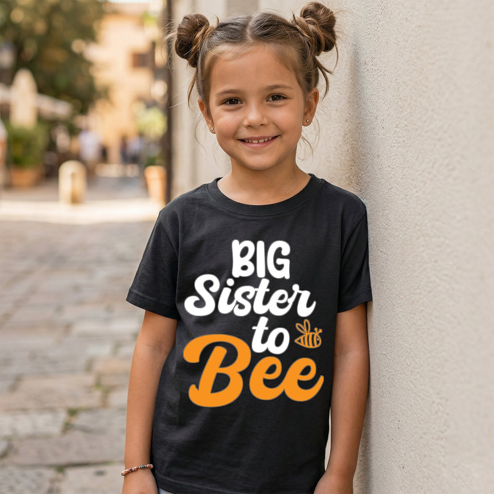 Design on a black kids T-shirt