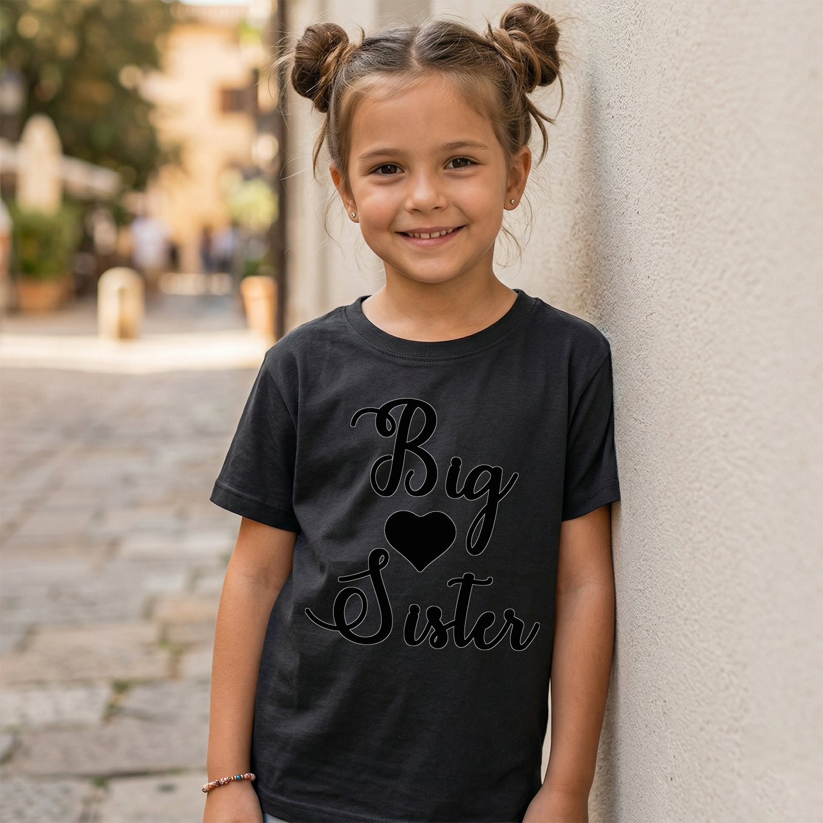 Design on a black kids T-shirt