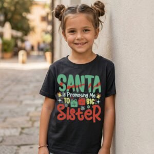 Design on a black kids T-shirt