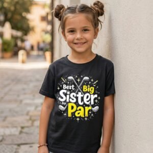Best Big Sister by Par Crossed Golf Clubs T-Shirt