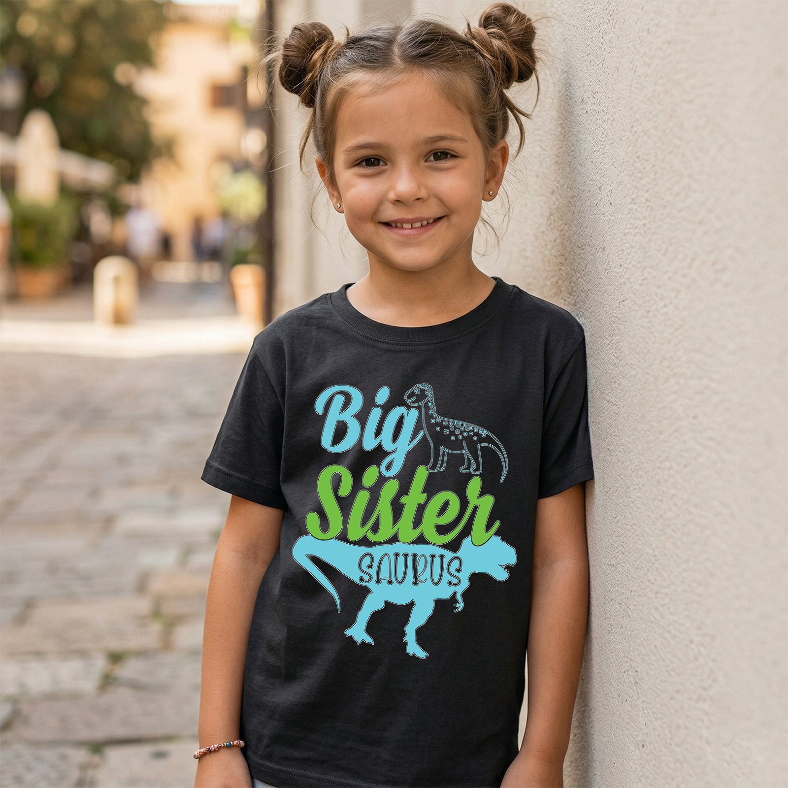 Design on a black kids T-shirt