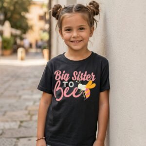 Design on a black kids T-shirt