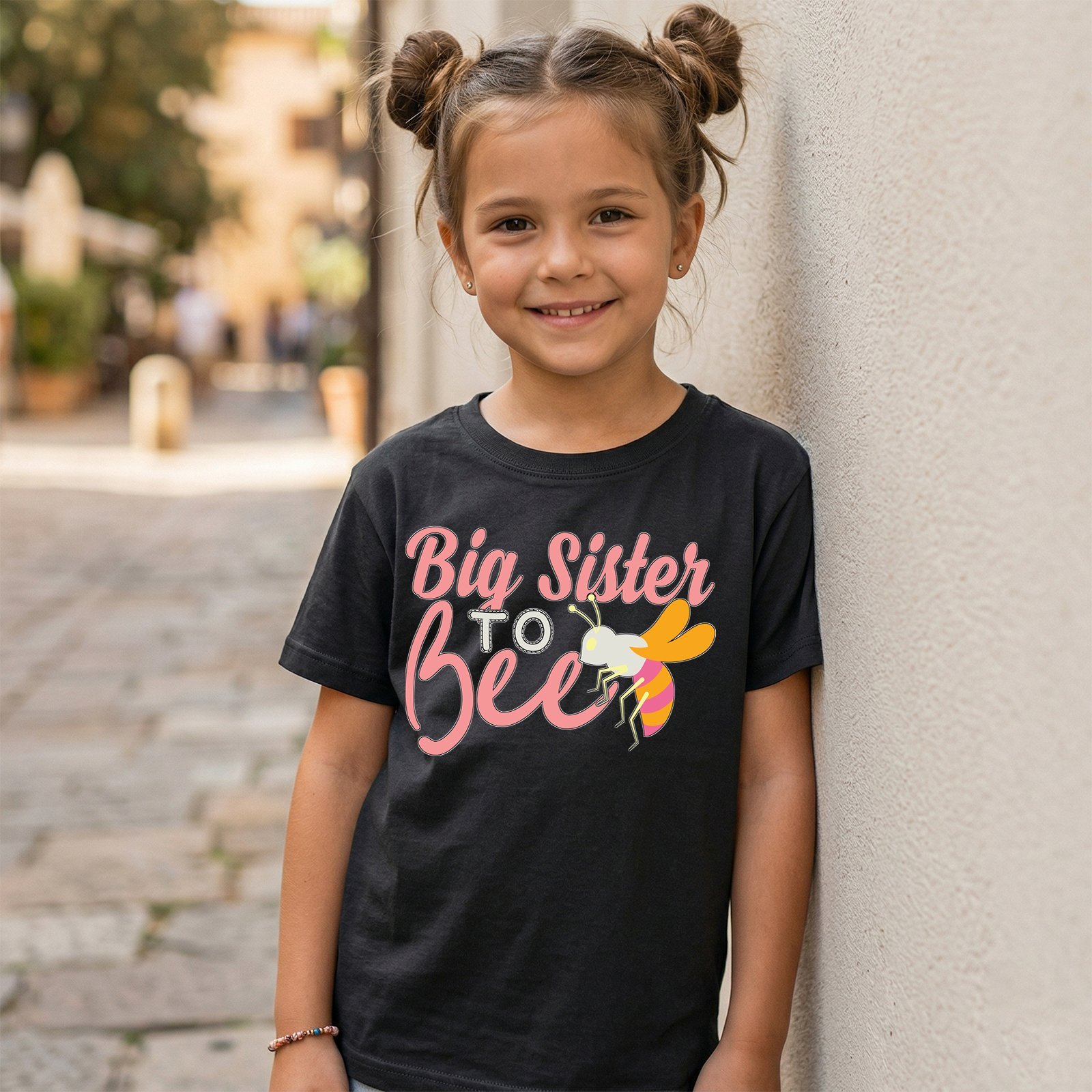 Design on a black kids T-shirt