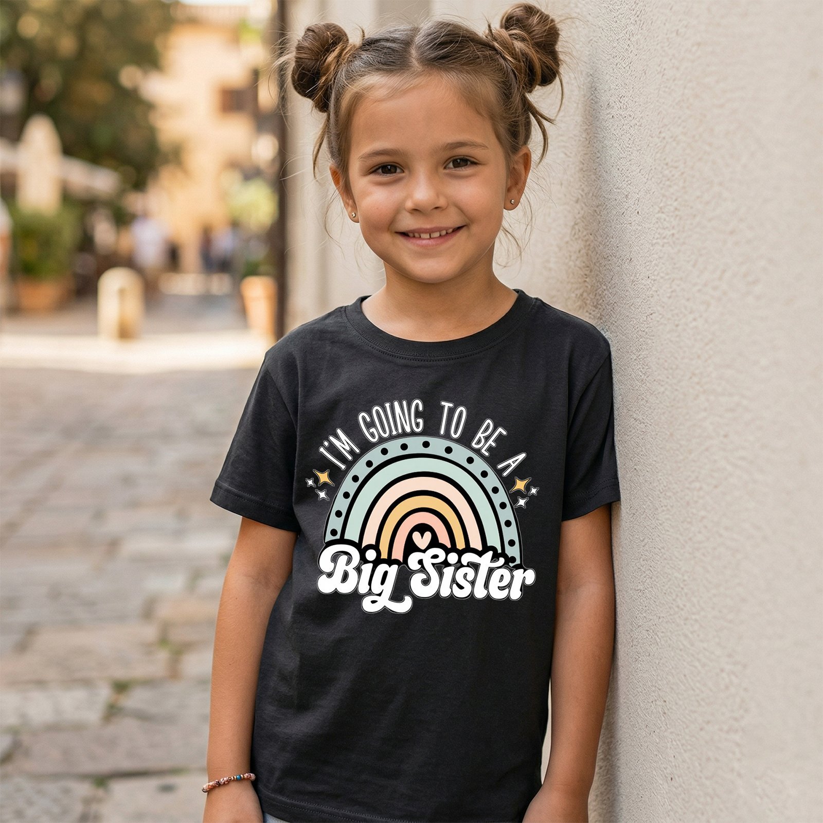 Design on a black kids T-shirt