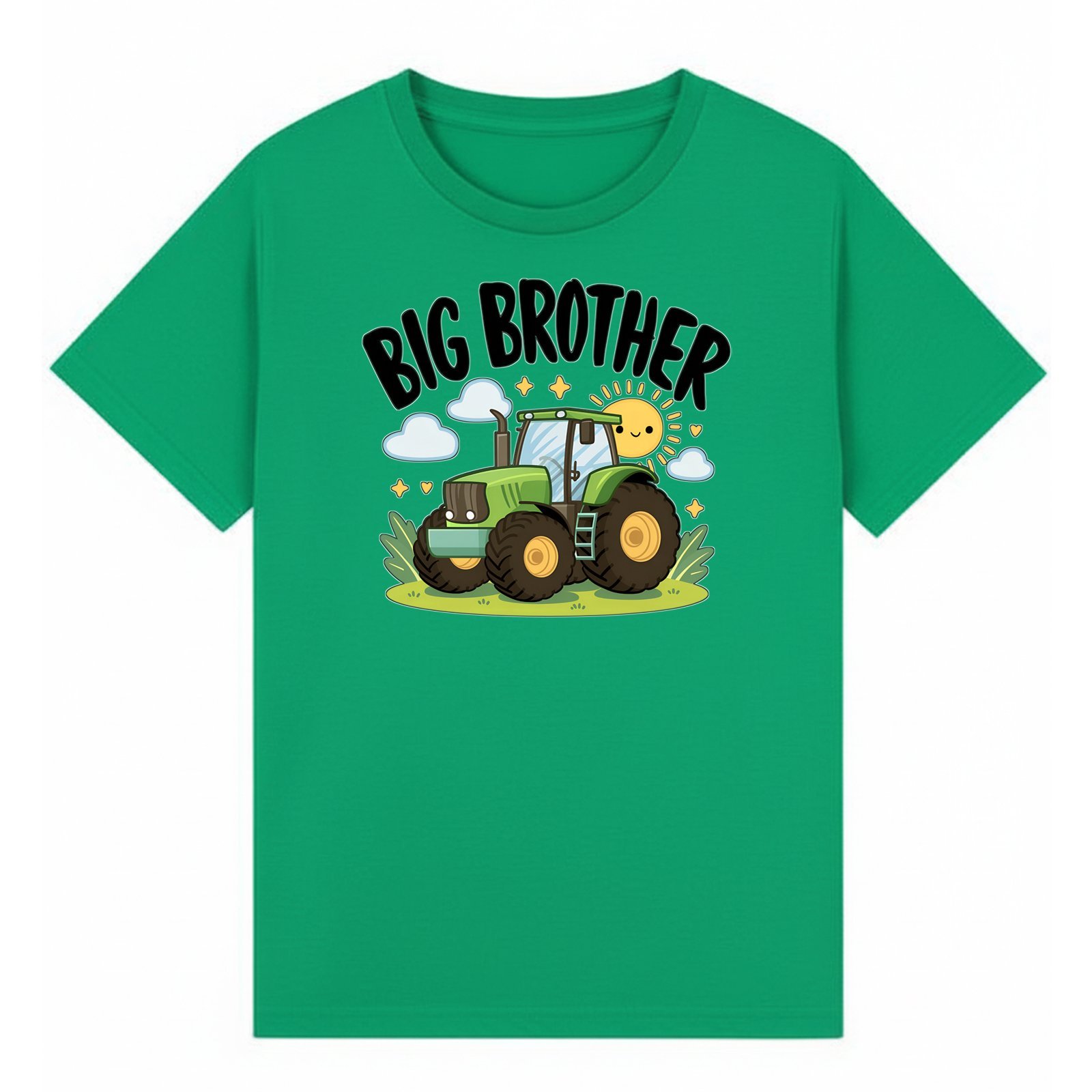 Big Brother Green Tractor T-Shirt - Image 8