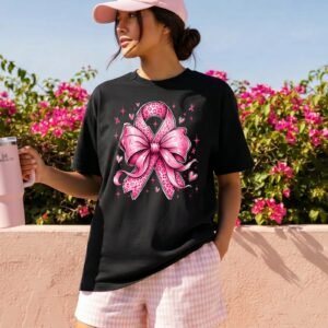Design on a black adult T-shirt