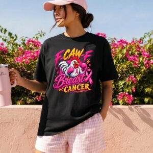 Design on a black adult T-shirt