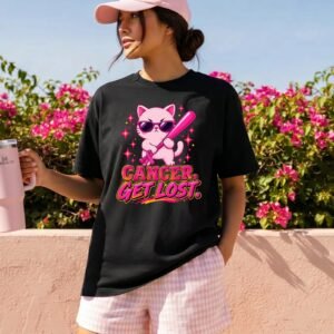Design on a black adult T-shirt