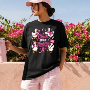 Design on a black adult T-shirt