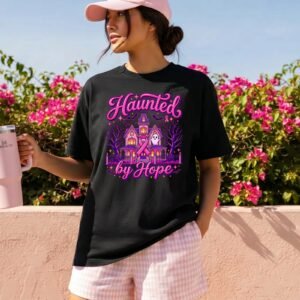 Design on a black adult T-shirt