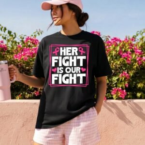 Design on a black adult T-shirt